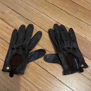 Dark Brown Leather Gloves